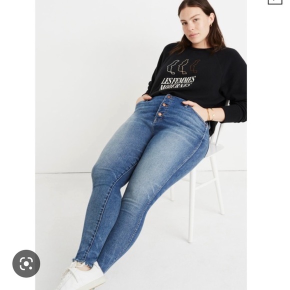 🍄 Madewell 10”High-Rise Skinny Cordova Jeans - Picture 6 of 12